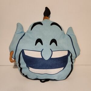12” Disney Emojis Aladdin Genie Face Plush Pillow